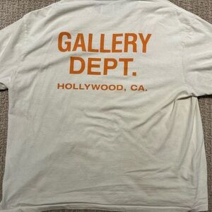 Gallery Dept. cream and orange t-shirt. Originally bought for $250.